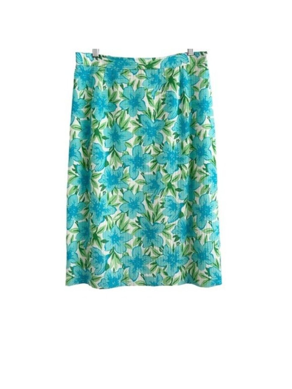Vintage Talbots Pure Silk Quilted Floral Botanical Coastal Resort‎ Skirt (10) - Picture 3 of 15